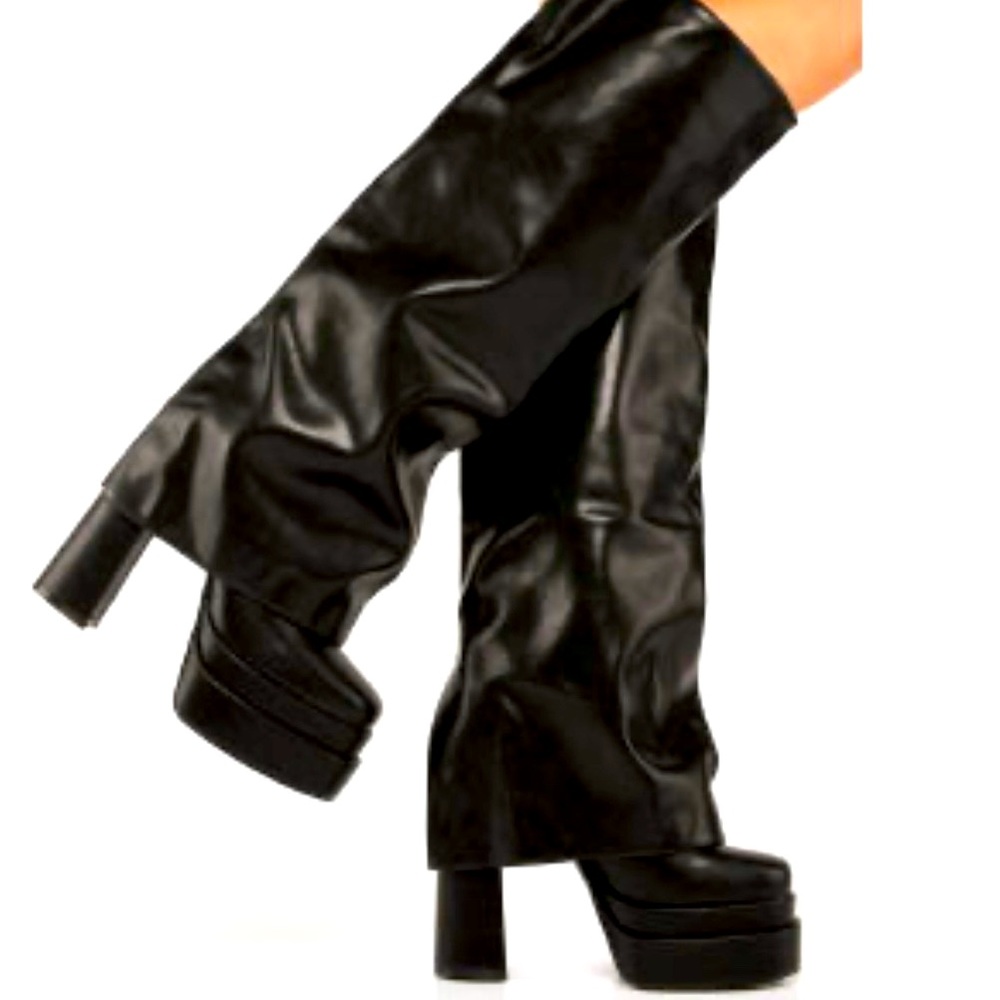 Alexa  Wang “Dollskill” invisible fold over boots